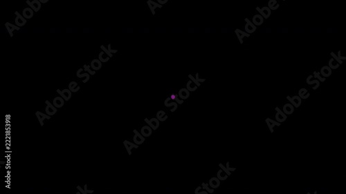 Circle Title Transition. A concentric circle with a copy area. Abstract color.