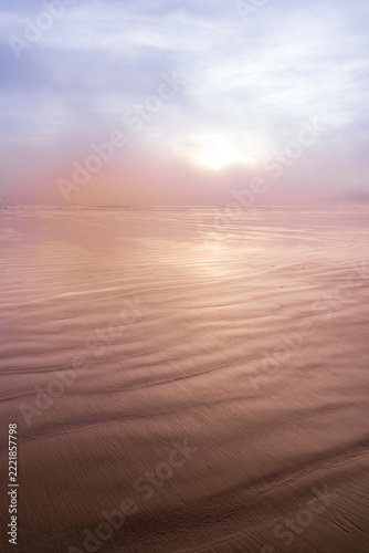 sunset on the beach