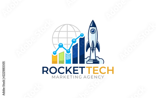 Illustration graphic vector of digital marketing solution business logo design