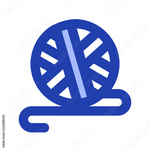 Yarn Ball A playful and modern blue icon crafted for pet lovers, animal themed websites, mobile apps, UI/UX projects, social media, presentations, and creative digital products.