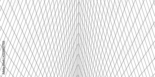 Net texture pattern on white background. Net texture pattern for backdrop and wallpaper. Realistic net pattern with black squares. Geometric background