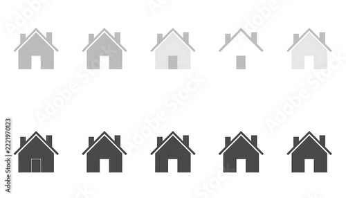 house icons set