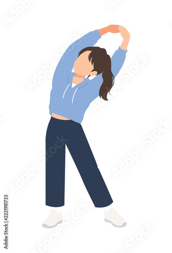Adult Person Taking a Mindful Break to Relax and Reduce Stress Isolated on White Background