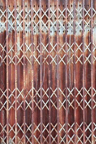 old style of closed steel door