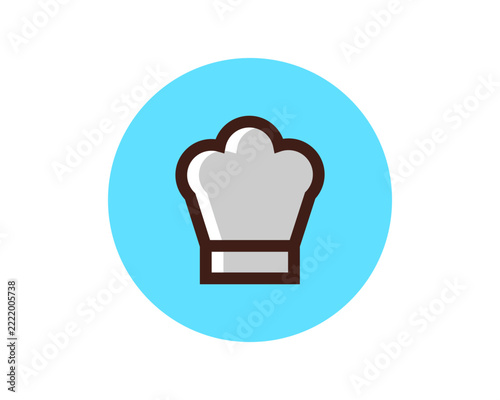 Chef Hat Cooking Restaurant Icon Logo Vector Design