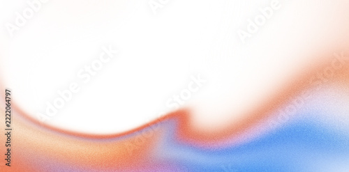 Abstract grainy gradient dark background with warm orange and cool blue glowing light waves for modern digital graphic design