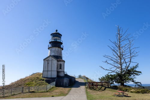 Historic Cape Disappointment Lighthouse on Washington State Coast
