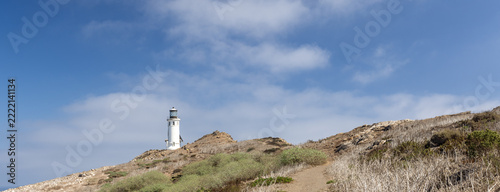 Historic Anacapa Lighthouse and Hiking Trail in Channel Islands National Park in California