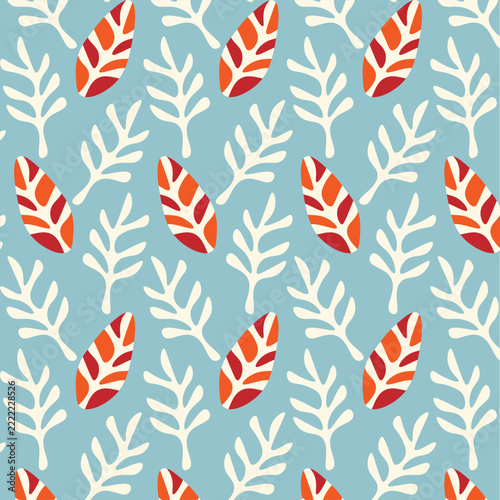 seamless pattern with leaves