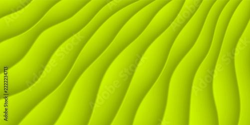Abstract green geometric background. Neumorphism style