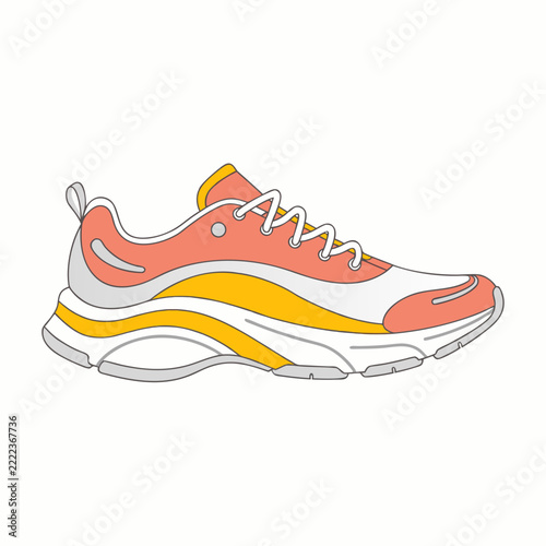 sport shoes isolated on white background