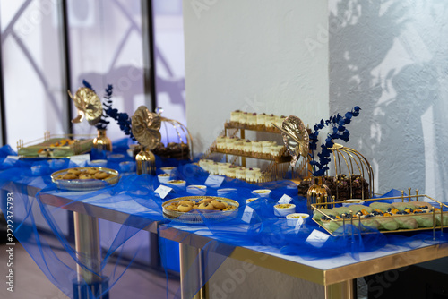 Elegant Candy Bar at a Baby Baptism Celebration