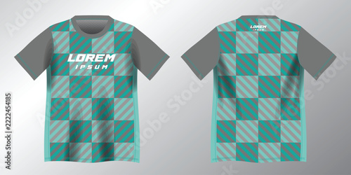 abstract tosca turquoise background pattern for sport jersey design mockup