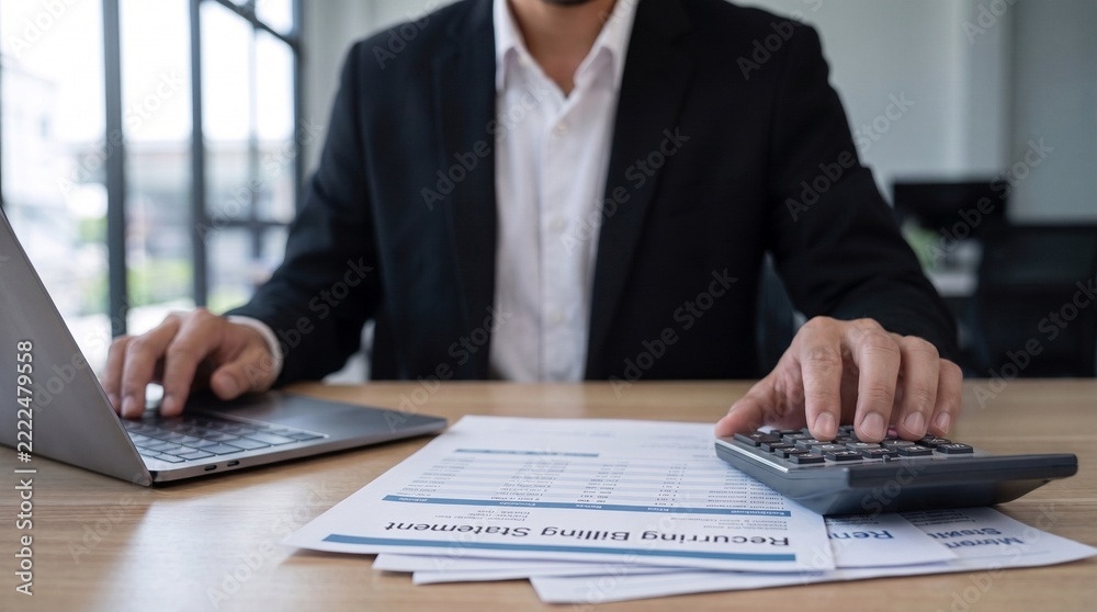 Fotografie financial calculation and recurring billing audit