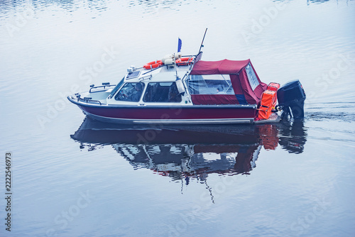 Fishing boat in the bay.
