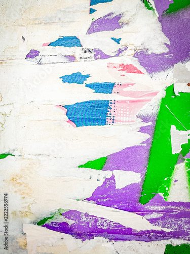 Captivating Grunge Textures of Old Posters as Backgrounds