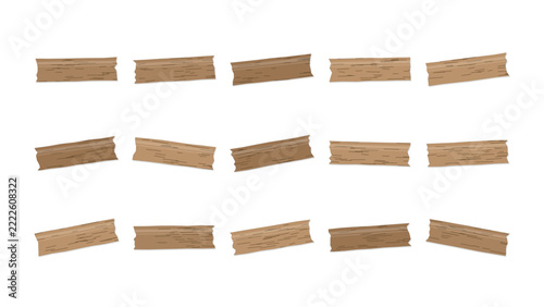Set of wooden plank textures