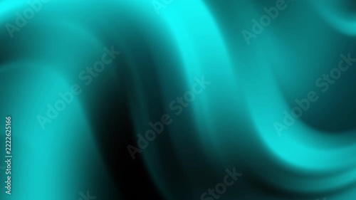 Abstract Motion Background Featuring Smooth Cyan Light Waves.