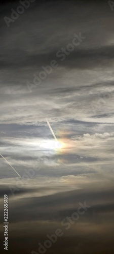 Komische Luftspiegelung am Himmel