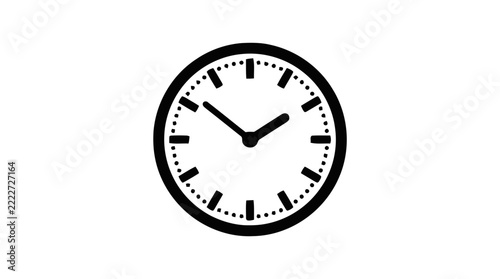 Vector illustration of clock icon on a transparent background