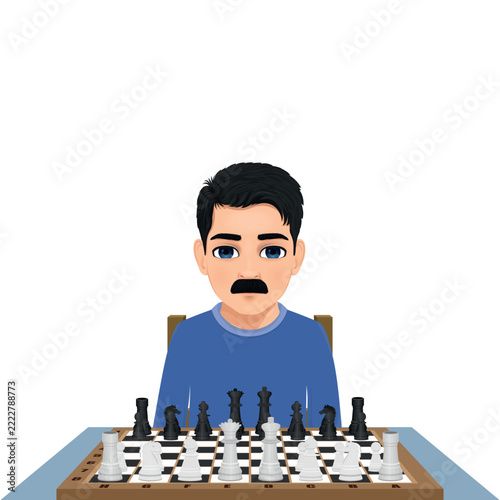 people of various ages ready to play chess