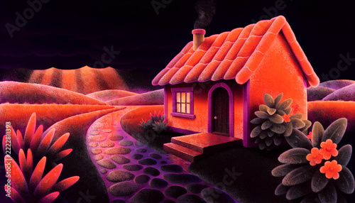 house in the midnight