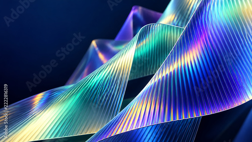 Lenticular Diffraction Pleats in Electric Mint