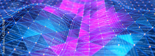 Machine learning large language models. Collect data. AI - artificial intelligence and Big Data concept.