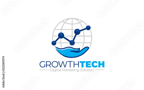 Illustration graphic vector of digital marketing solution business logo design
