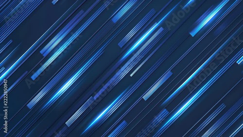 Abstract Blue Streak: Dynamic abstract lines in shades of blue and white streak across the composition, creating a sense of speed, technology, and modern design.