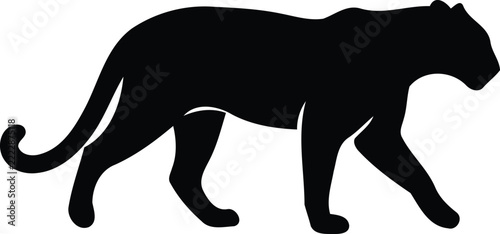 Black panther silhouette
