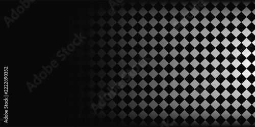 Seamless pattern with squares ornament. Quadrangles blocks tessellation image. Repeated checks ornamental background. Mosaic motif.
