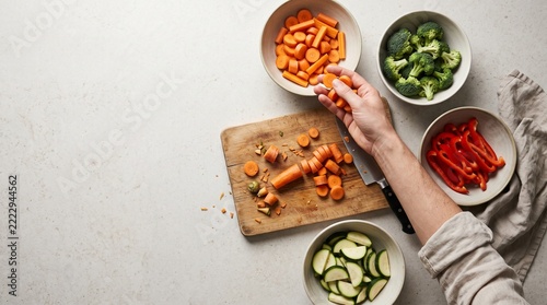 Preparing Fresh Vegetables for Healthy Meals at Home