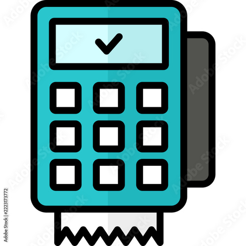 payment icon illustration design with filled outline