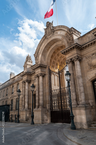 Palais de l'Élysée,  siègede la Présidence de la République française et la résidence officielle du président de la république française