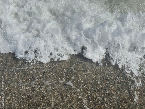 waves on the beach