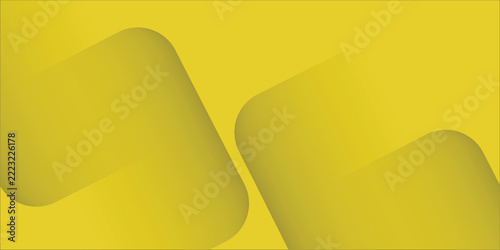 Abstract Yellow Geometric Background with Fluid Shapes