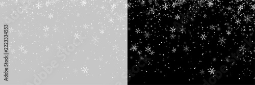 Png Falling snow on transparent background. Light snowfall, snowflakes, Snow flakes, snow background. Bokeh lights vector file