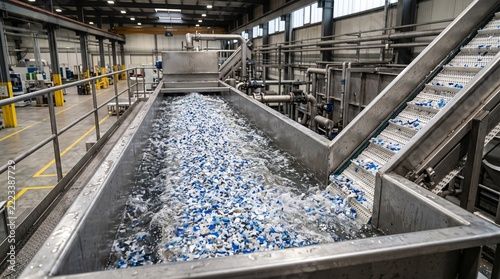 Industrial Plastic Flake Washing System Preparing Recycled Polymer for Reprocessing