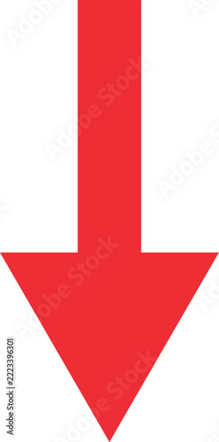 Down arrow symbol icon vector illustration graphics design. - Great for label, icon,print, web etc.