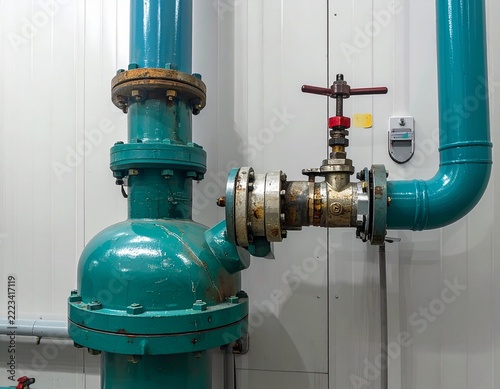 Compressed Air Leak Inspection Setup in Industrial Maintenance Area