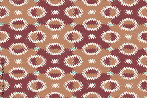 Tenun Ikat Tile Pattern, Kawung Motif, Turkish Ottoman Soft Style, Ethnic Textile Design