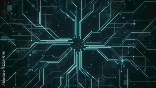 Teal Smart Energy Redistribution Future Infrastructure Motion Background