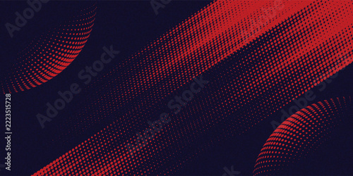 Halftone dots red and blue color pattern gradient grunge texture background. Dot pop art comic sport style vector illustration. grunge vector dots