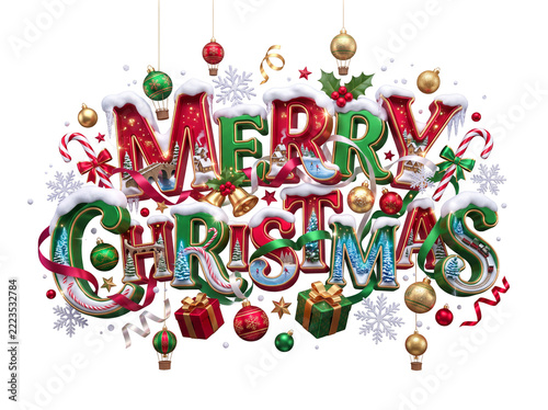 Merry Christmas Festive Typography