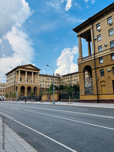 Russia Moscow June 17, 2026: historic Petrovka 38 building