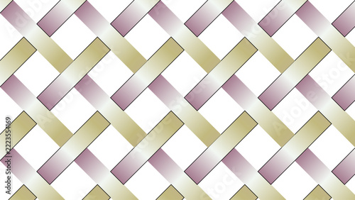 Geometric Abstract Pattern with Green and Grey Rectangles