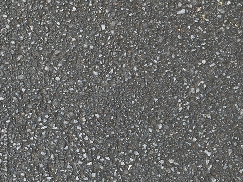 Texture of fresh asphalt pavement with fine gravel and stone chips