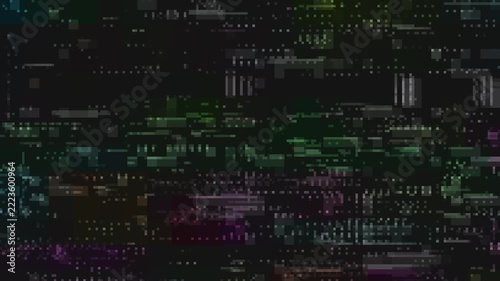 Pixel Glitch Effect Background. Digital Corruption, RGB Distortion and Retro VHS Noise