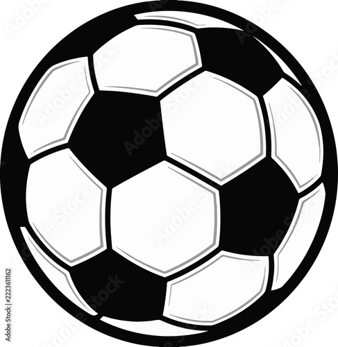 Soccer Scalable SVG Vector Graphic with Editable Paths and Layers for Web, UI Design, Digital Art, and Print Applications